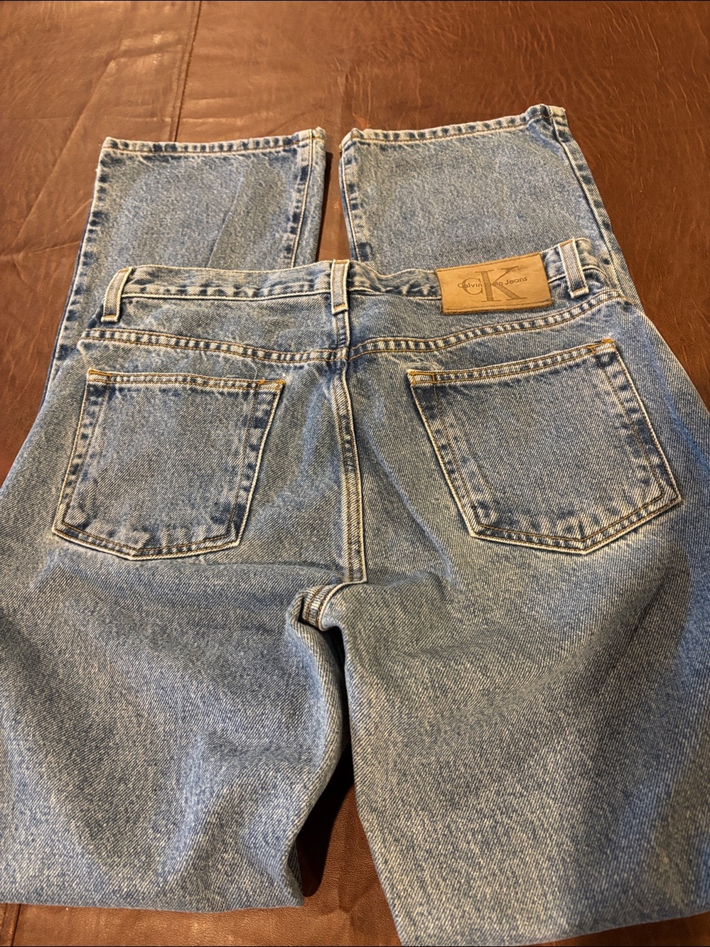 Vintage Calvin Klein Double Stone Wash Bootleg Jeans